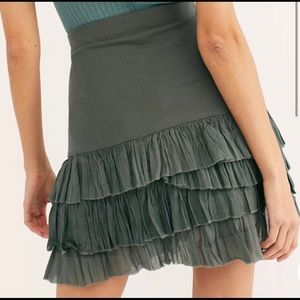 Free People Ruffle Skirt